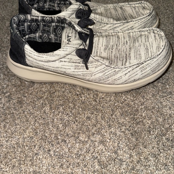 Ariat Men’s Black and Cream Shoes 10EE - Picture 2 of 7